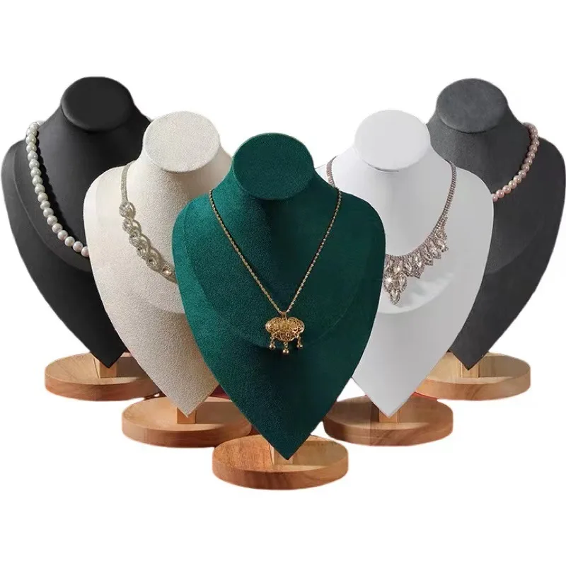 PU leather velvet necklace display stand portrait neck collar accessory storage stand necklace pendant display stand
PU leather velvet necklace display stand portrait neck collar accessory storage stand necklace pendant display stand