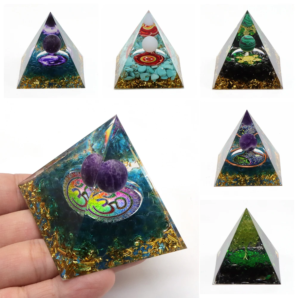 5cm Energy Pyramid Orgonite Healing Crystals Reiki Chakra Multiplier Meditation Resin Stone Lucky Gather Wealth Home Decoration
5cm Energy Pyramid Orgonite Healing Crystals Reiki Chakra Multiplier Meditation Resin Stone Lucky Gather Wealth Home Decoration