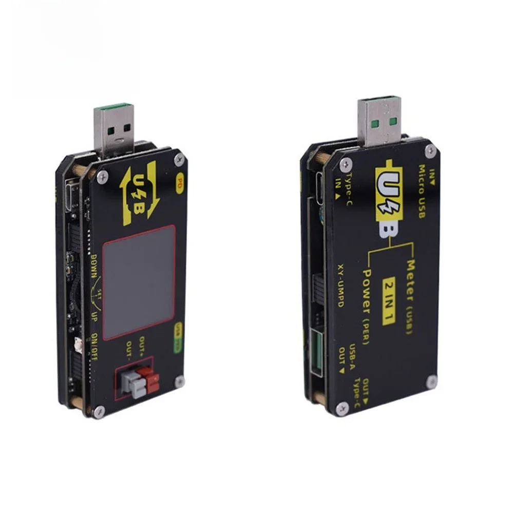 USB Color Screen Charging Tester Digital Power Supply PD Detection Voltage Charging Tester 0.6V-30V 2A Protections Over-voltage
USB Color Screen Charging Tester Digital Power Supply PD Detection Voltage Charging Tester 0.6V-30V 2A Protections Over-voltage