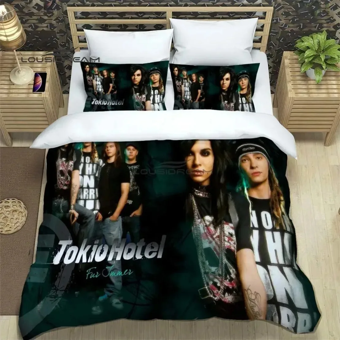 Rock band Duvet Cover Set HD Comforter Cover Tokio Hotel band printed Bedding Set for Kids Bedding Sets Bedclothes Bedroom Decor
Rock band Duvet Cover Set HD Comforter Cover Tokio Hotel band printed Bedding Set for Kids Bedding Sets Bedclothes Bedroom Decor