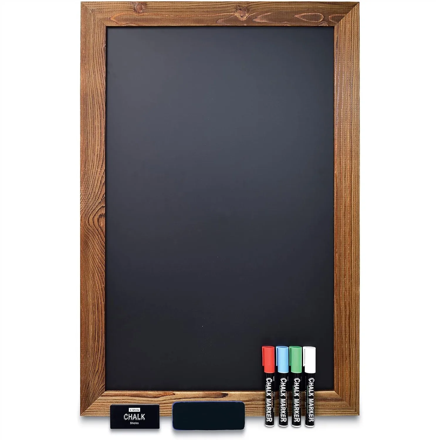 Magnetic Chalkboard Sign 20x30 Inch, Rustic Wood Frame, Vertical or Horizontal Wall Mount, Includes 4 Chalk Markers, Chalk &
Magnetic Chalkboard Sign 20x30 Inch, Rustic Wood Frame, Vertical or Horizontal Wall Mount, Includes 4 Chalk Markers, Chalk &