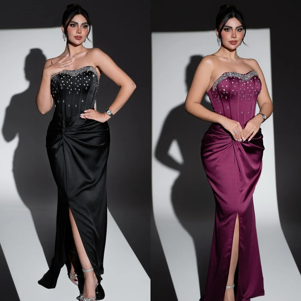 Customized Modern Style Matching Rhinestone Pleat Mermaid Strapless Long Dresses Bespoke Occasion Dresses Sizes Available Sexy
Customized Modern Style Matching Rhinestone Pleat Mermaid Strapless Long Dresses Bespoke Occasion Dresses Sizes Available Sexy