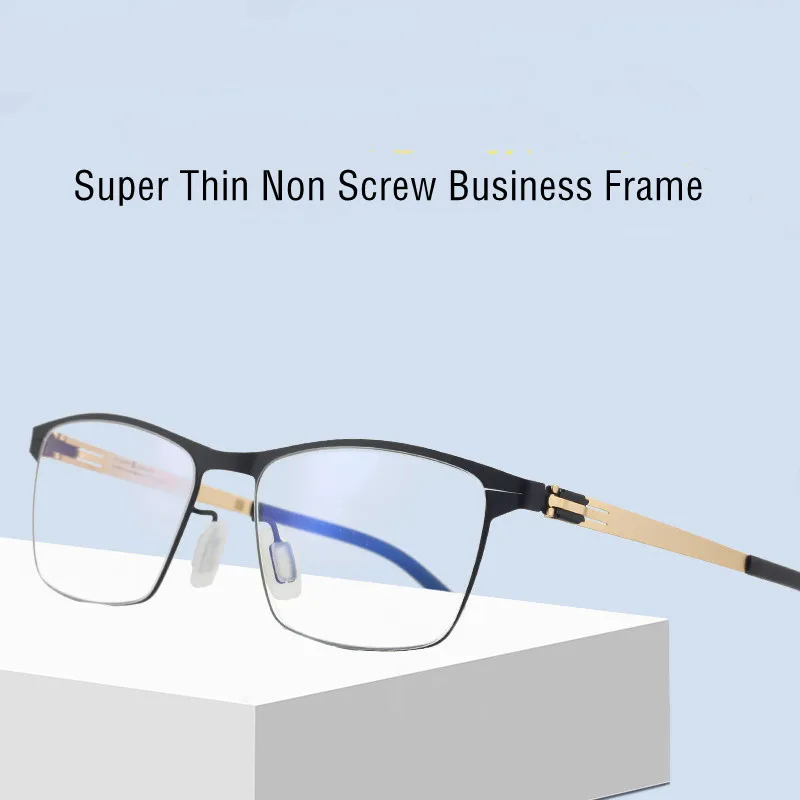 Super Thin Berlin Brand Stainless Eyeglasses Frame Handmade Business Men‘s Reading Lightweight Prescription Glasses Non-Screw
Super Thin Berlin Brand Stainless Eyeglasses Frame Handmade Business Men‘s Reading Lightweight Prescription Glasses Non-Screw
