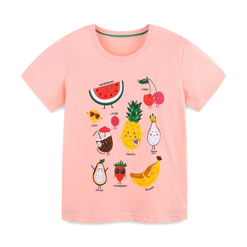 Jumping Meters 2-7T 100% Cotton Summer Girls Tees Fruits Print Baby Tshirts Fashion Boys Girls Tops Hot Selling Toddler Clothes
Jumping Meters 2-7T 100% Cotton Summer Girls Tees Fruits Print Baby Tshirts Fashion Boys Girls Tops Hot Selling Toddler Clothes