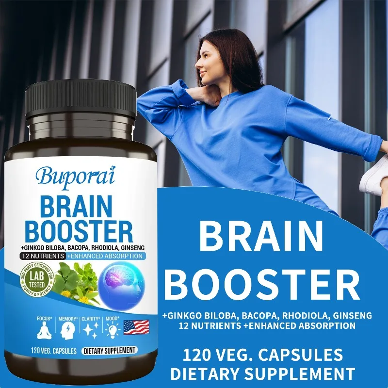 Brain Booster Supplement - Nootropic Brain, Improve Memory and Cognitive Function, Supports Heart and Nervous System Health
Brain Booster Supplement - Nootropic Brain, Improve Memory and Cognitive Function, Supports Heart and Nervous System Health