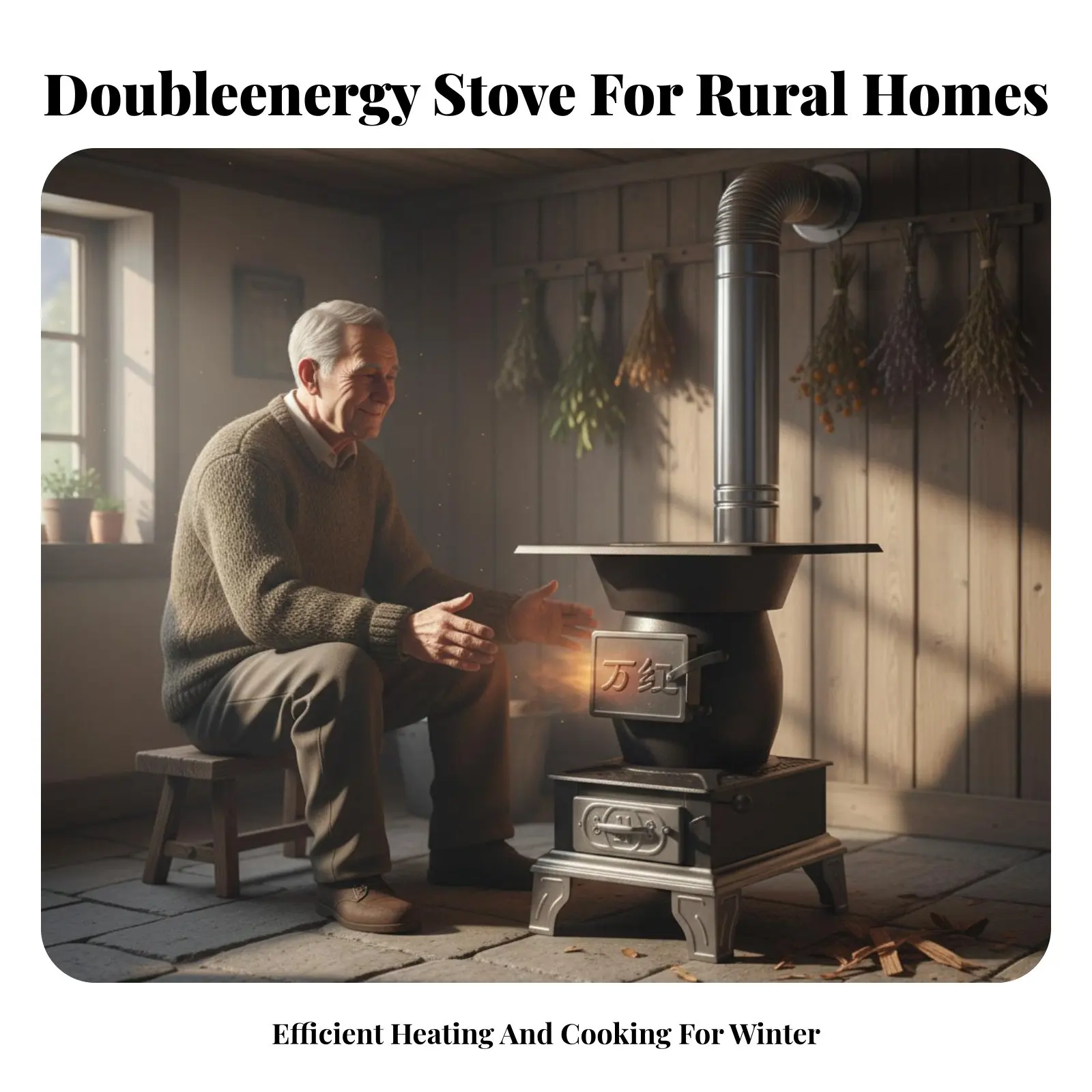 Smokeless Wood Stove, Portable Indoor Heater, Rural Home Fireplace, Thickened Liner, Mobile Design
Smokeless Wood Stove, Portable Indoor Heater, Rural Home Fireplace, Thickened Liner, Mobile Design
