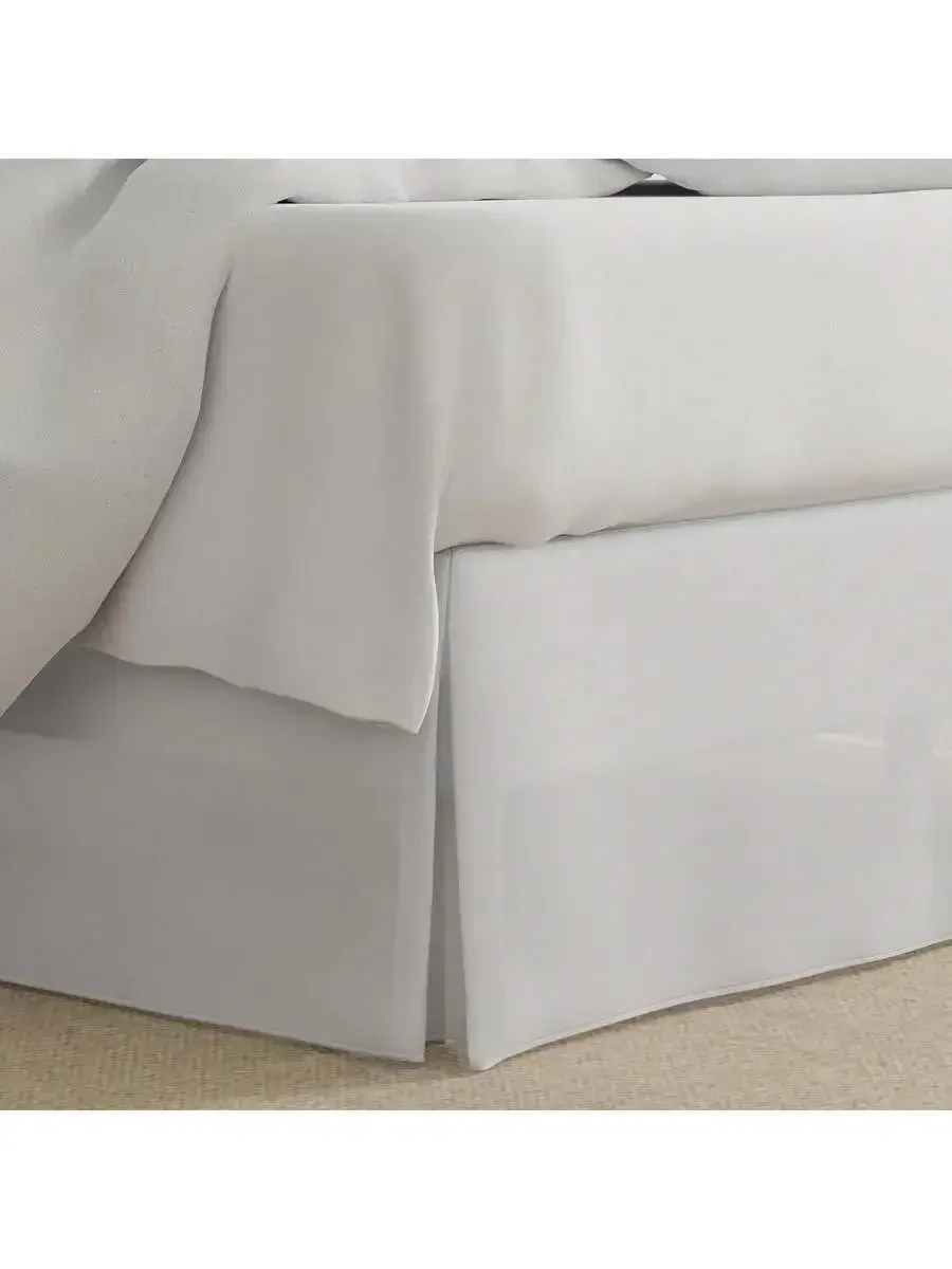 Microfiber Bed Skirt With Pleated Corners, 14 Inch Drop, Twin Size, Ivory
Microfiber Bed Skirt With Pleated Corners, 14 Inch Drop, Twin Size, Ivory