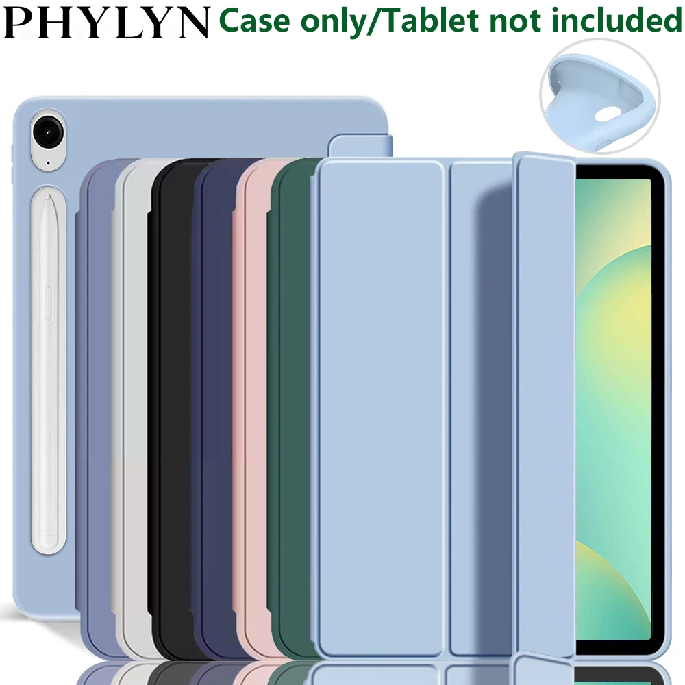 Slim Tri-Fold Stand Case For Samsung Tab S10 FE 10.9" 2023 SM-X520/X526B S10/S9/S9 FE/S8/S7, Tablet Cover with Auto Sleep Wake
Slim Tri-Fold Stand Case For Samsung Tab S10 FE 10.9" 2023 SM-X520/X526B S10/S9/S9 FE/S8/S7, Tablet Cover with Auto Sleep Wake