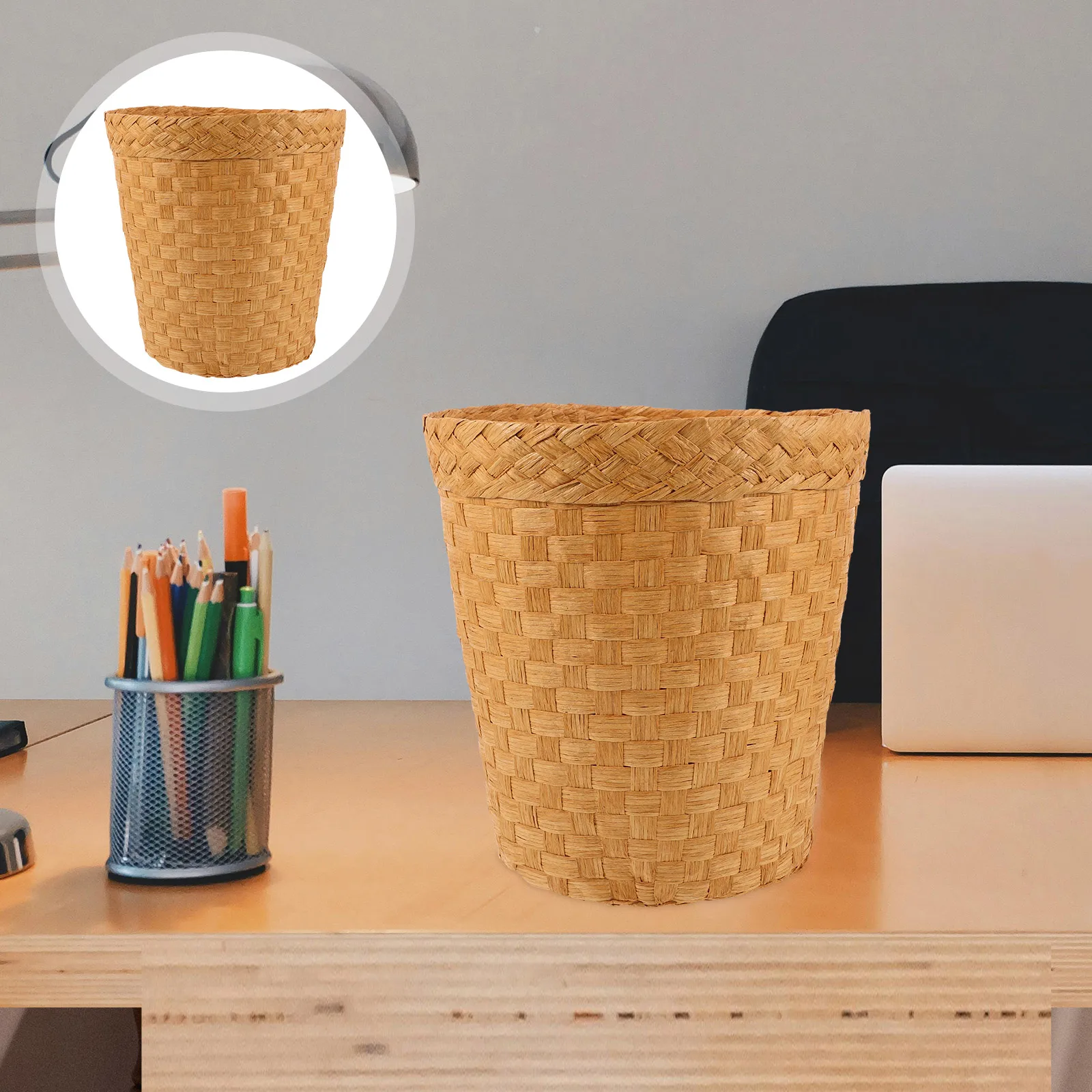 Rattan Trash Can Woven Baskets Bamboo Lightweight Bathroom Kitchen Bedroom Office Waste Bin Eco Friendly Storage
Rattan Trash Can Woven Baskets Bamboo Lightweight Bathroom Kitchen Bedroom Office Waste Bin Eco Friendly Storage