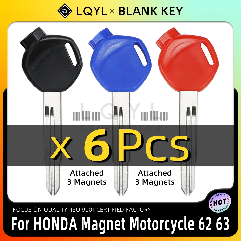 LQYL 6 Pcs Blank Key Motorcycle Replace Uncut Keys For HONDA Magnet Motorcycle Anti-Theft Lock Keys DIO AF 61 62 63 TODAY 49cc
LQYL 6 Pcs Blank Key Motorcycle Replace Uncut Keys For HONDA Magnet Motorcycle Anti-Theft Lock Keys DIO AF 61 62 63 TODAY 49cc