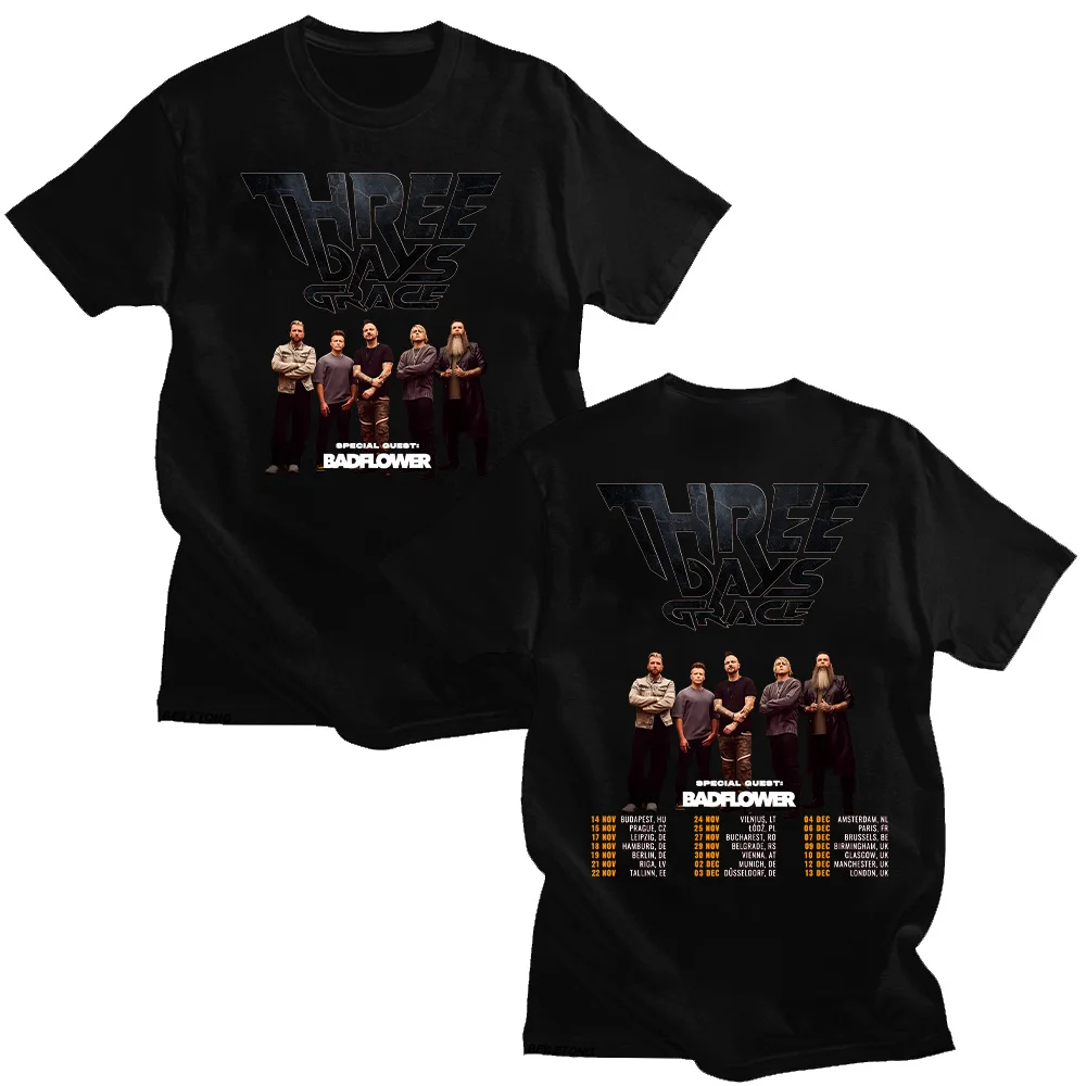 Three Days Grace Tour 2025 T-shirts Three Days Grace Gift for Fans Unisex Cotton Shirt Tees Summer Women Men Clothing Streetwear
Three Days Grace Tour 2025 T-shirts Three Days Grace Gift for Fans Unisex Cotton Shirt Tees Summer Women Men Clothing Streetwear