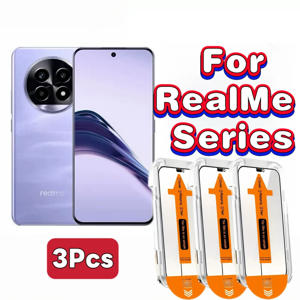 Ultra HD Tempered Glass Screen Protector for Realme Series, 3-Pack
Ultra HD Tempered Glass Screen Protector for Realme Series, 3-Pack