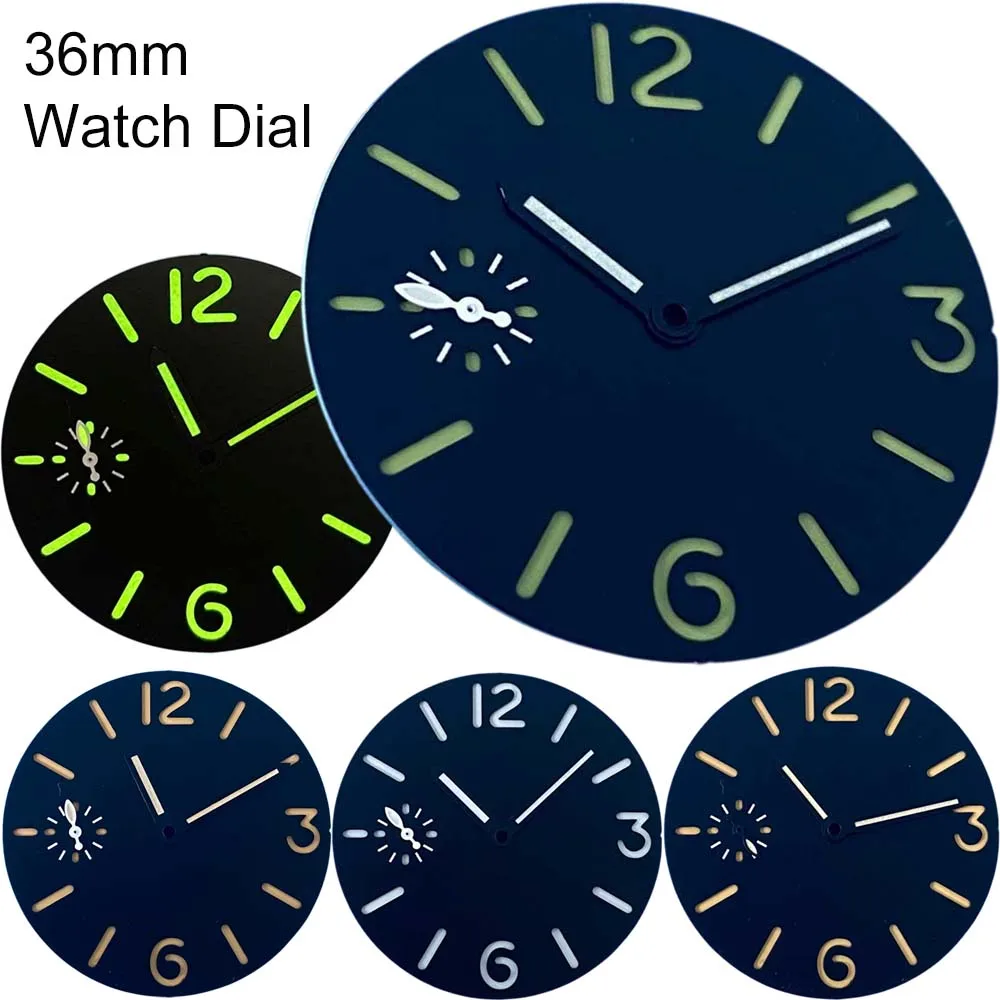 36mm Watch Dial Hands for ETA 6497 Movement Modified Part Watch Face Pointers Green Luminous Dial for ST36 Movement
36mm Watch Dial Hands for ETA 6497 Movement Modified Part Watch Face Pointers Green Luminous Dial for ST36 Movement