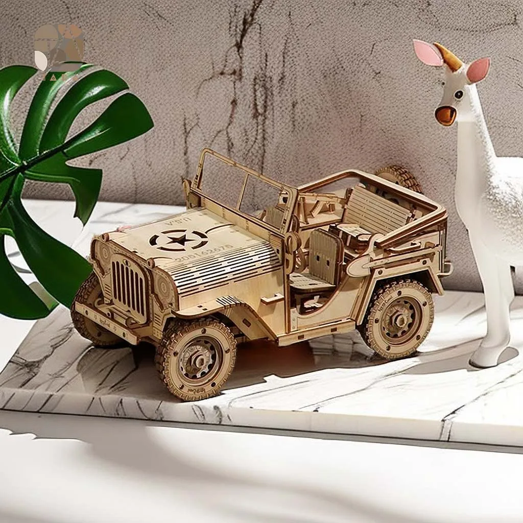 Tada 3D Wooden Puzzle Toys Movable Jeep Assembly Toy Gift For Children Adult Model Building Block Kits
Tada 3D Wooden Puzzle Toys Movable Jeep Assembly Toy Gift For Children Adult Model Building Block Kits