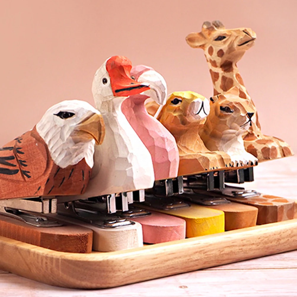 Squirrel Shape Wooden Stapler Animal Design Desk Office School Stationery Carving Wood Stapler Stainless Steel for Kids 
Squirrel Shape Wooden Stapler Animal Design Desk Office School Stationery Carving Wood Stapler Stainless Steel for Kids