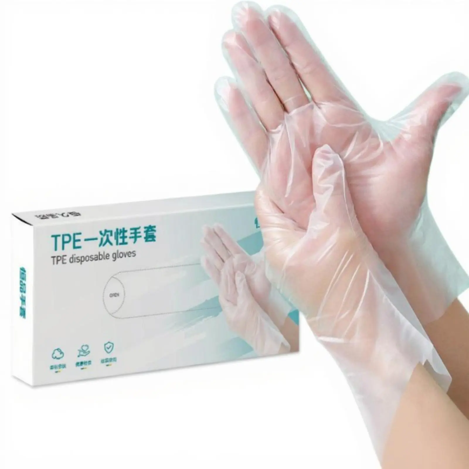 Disposable TPE Gloves Food Grade Thick Waterresistant
Disposable TPE Gloves Food Grade Thick Waterresistant
