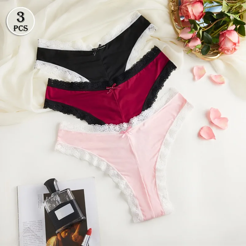 3 шт./компл. женские треугольные трусики с низкой посадкой, французские кружевные лоскутные двухцветные трусы с тонкой ластовицей, шикарное нежное интимное нижнее белье
3 шт./компл. женские треугольные трусики с низкой посадкой, французские кружевные лоскутные двухцветные трусы с тонкой ластовицей, шикарное нежное интимное нижнее белье