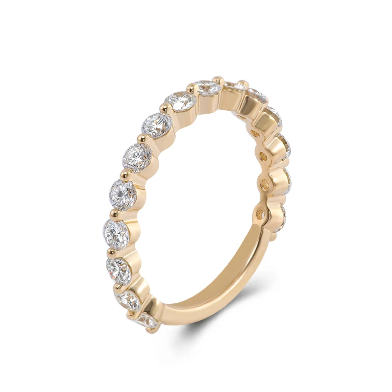 Provence 10K14k Yellow Gold Lab Diamond Two-thirds Eternity Ring With Round cut For Women Party Wedding Anniversary Jewelry Gift
Provence 10K14k Yellow Gold Lab Diamond Two-thirds Eternity Ring With Round cut For Women Party Wedding Anniversary Jewelry Gift