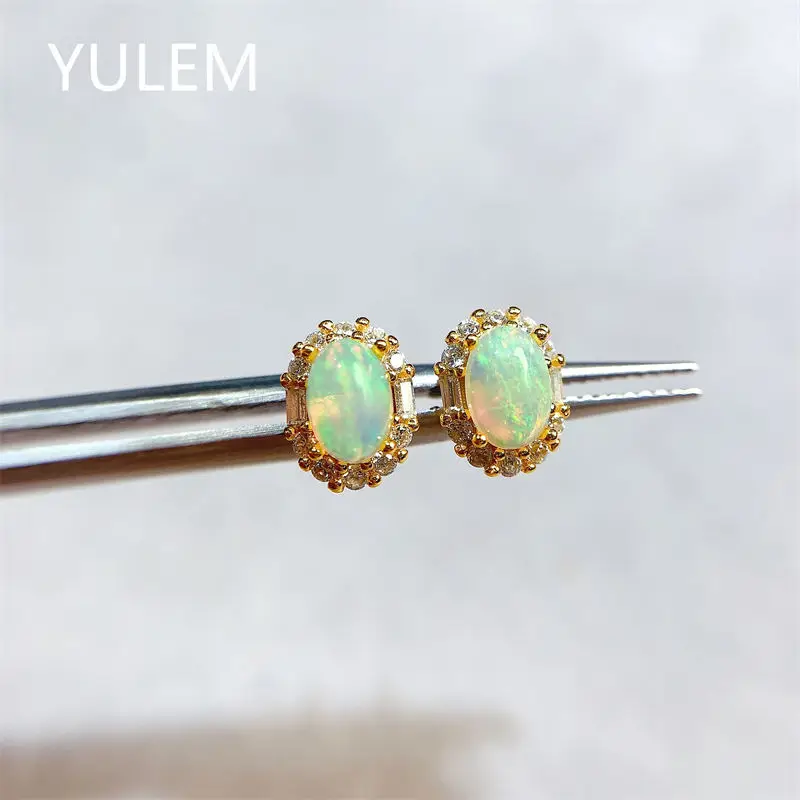 Classic Brilliant Opal Earring for Daily Wear 4x6mm Natural Opal Necklace Pendant 925 Silver Opal Jewelry
Classic Brilliant Opal Earring for Daily Wear 4x6mm Natural Opal Necklace Pendant 925 Silver Opal Jewelry