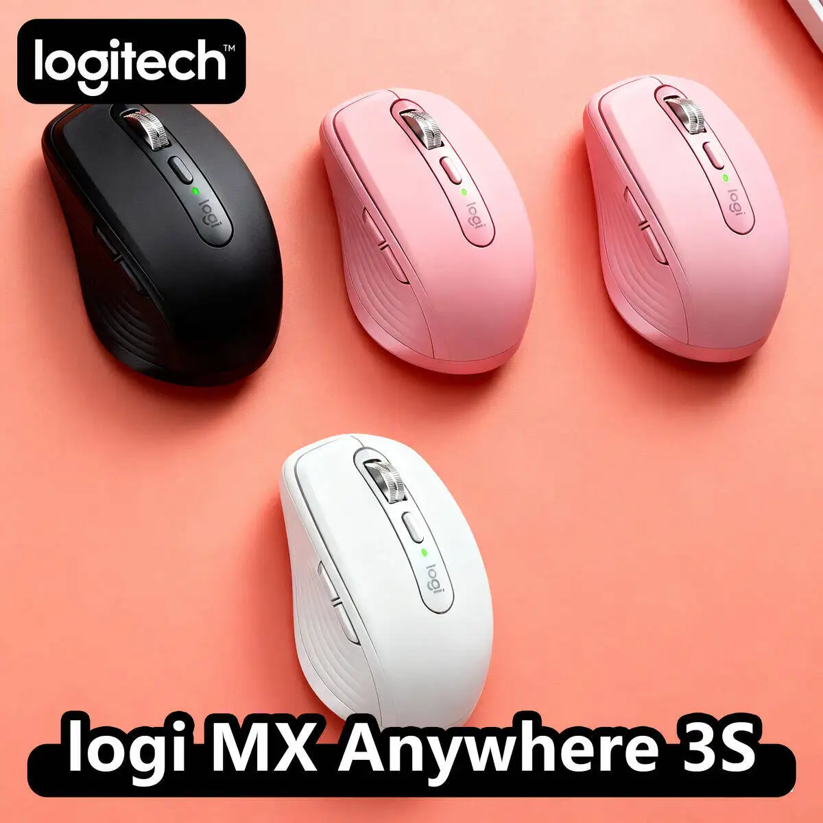Logitech MX Anywhere 3S Ergonomic Mouse, MagSpeed, 3-Device Sync, USB-C Charge, Windows/iPad Logitech Mouse Collection
Logitech MX Anywhere 3S Ergonomic Mouse, MagSpeed, 3-Device Sync, USB-C Charge, Windows/iPad Logitech Mouse Collection