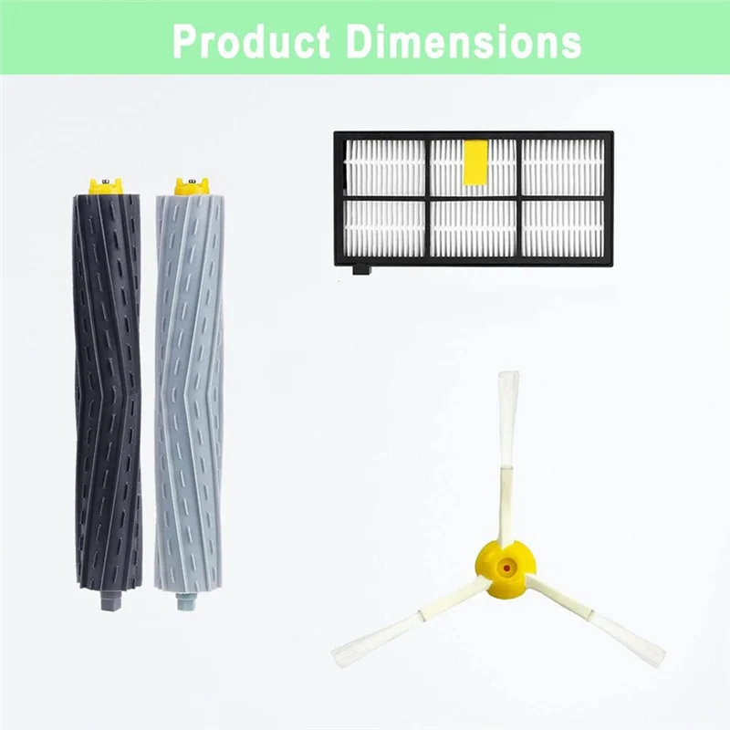 CQMF-For Irobot Roomba 800 900 Series 805 850 960 Main Side Brush Made Of High Quality Materials 
CQMF-For Irobot Roomba 800 900 Series 805 850 960 Main Side Brush Made Of High Quality Materials