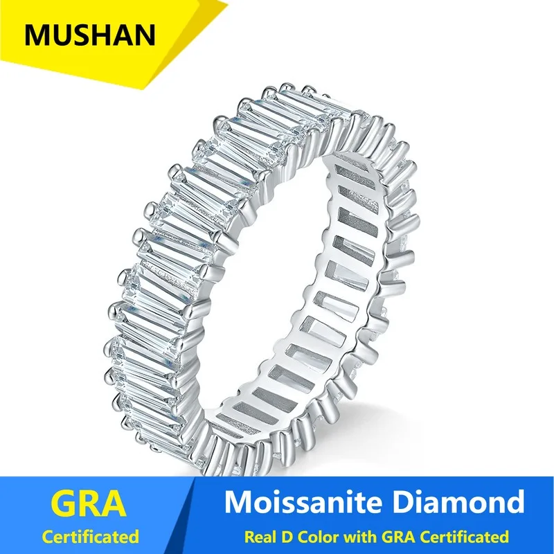 MUSHAN Luxury Jewelry 925 Sterling Silver Ring Band Women GRA Certificated Moissanite Diamond Emerald D Color Rings Fine Jewelry
MUSHAN Luxury Jewelry 925 Sterling Silver Ring Band Women GRA Certificated Moissanite Diamond Emerald D Color Rings Fine Jewelry