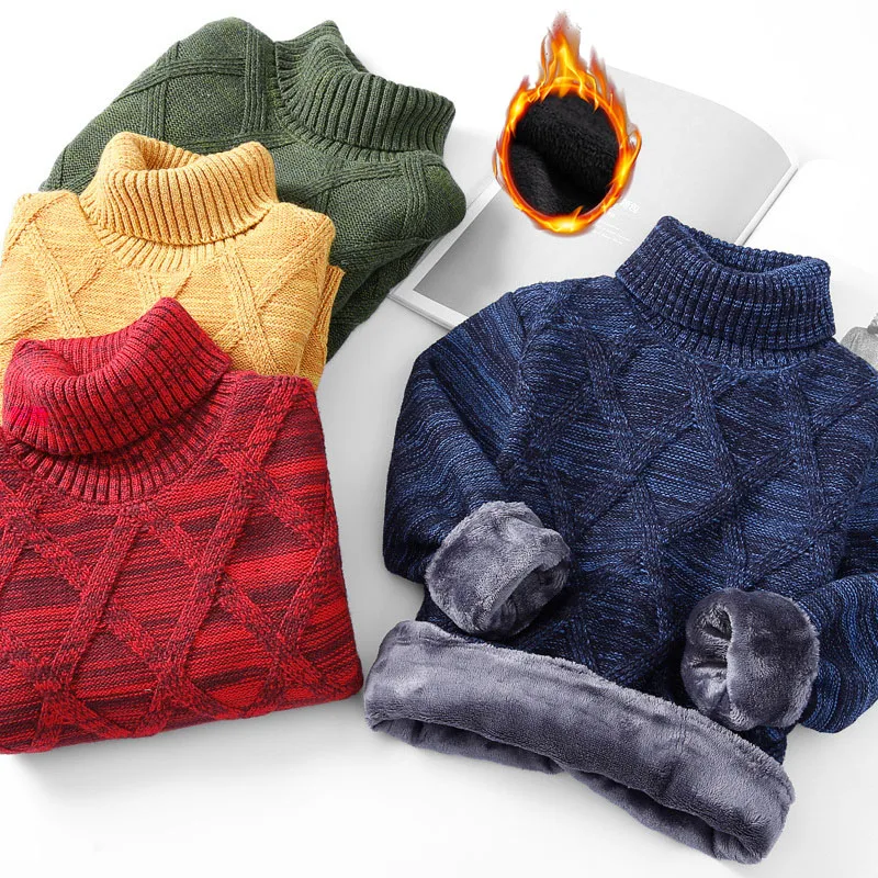 Kids Padded Thickened High Neck Sweater Girls Warm Solid Color Cotton Tops 2025 Autumn Winter New Boys Casual Fashion Clothes
Kids Padded Thickened High Neck Sweater Girls Warm Solid Color Cotton Tops 2025 Autumn Winter New Boys Casual Fashion Clothes