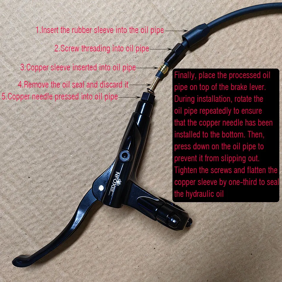 NFOX B021 Mountain Bike Mineral Oil Hydraulic Brake Lever Handle Repair Parts Black Red Bicycle Folder Accessories Barre New
NFOX B021 Mountain Bike Mineral Oil Hydraulic Brake Lever Handle Repair Parts Black Red Bicycle Folder Accessories Barre New