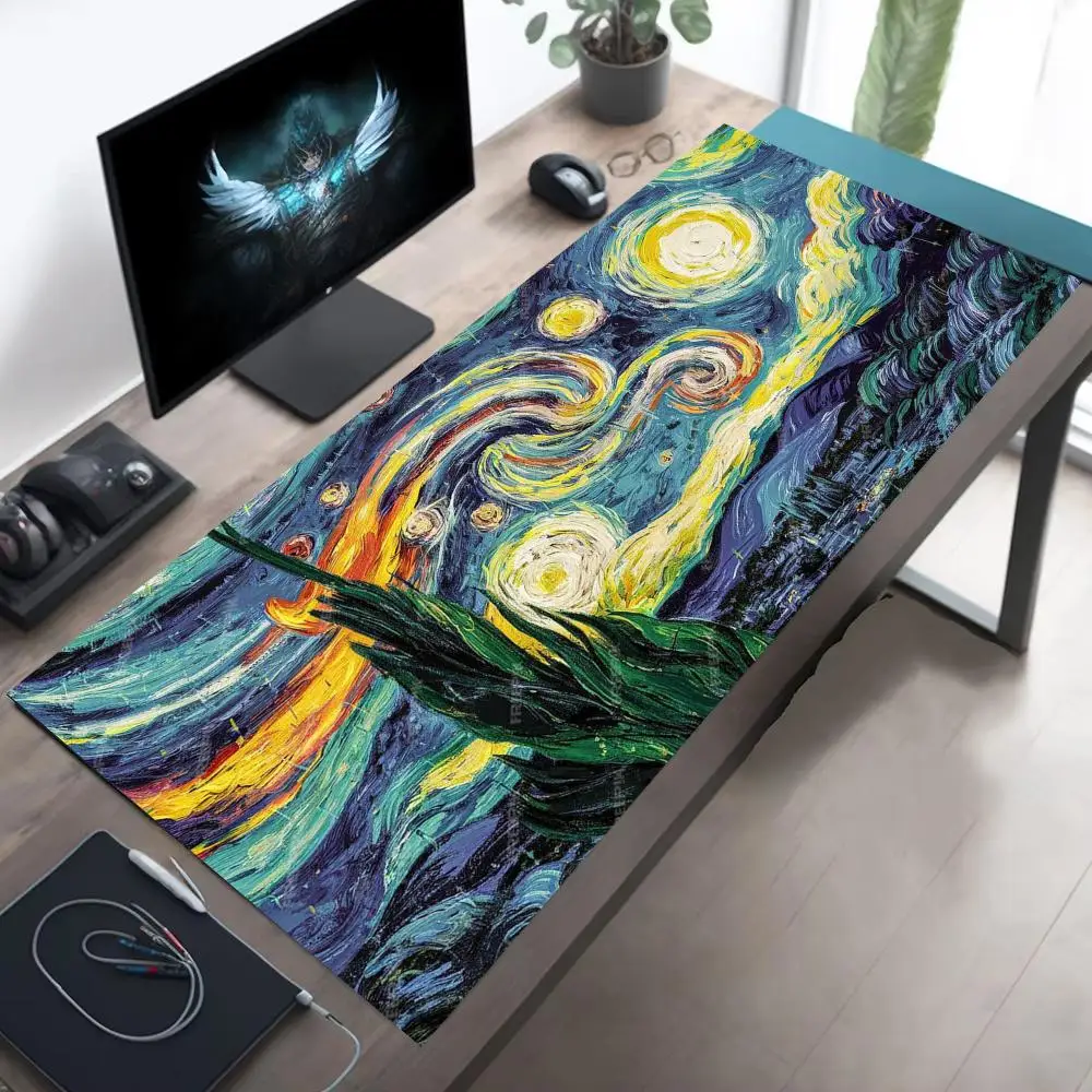Коврик для мыши Starry Sky Art, большие коврики для компьютерных офисных игровых настольных ковриков XXL, резиновые противоскользящие коврики для игровой клавиатуры, длинные настольные коврики
Коврик для мыши Starry Sky Art, большие коврики для компьютерных офисных игровых настольных ковриков XXL, резиновые противоскользящие коврики для игровой клавиатуры, длинные настольные коврики
