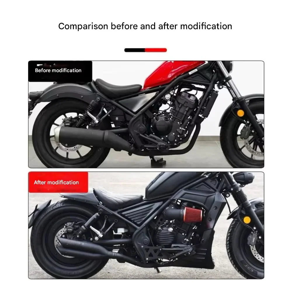 For Honda CM300 VH Exhaust System Right Side Dual Muffler 1-in-2 Tail Section Mod Accessories
For Honda CM300 VH Exhaust System Right Side Dual Muffler 1-in-2 Tail Section Mod Accessories
