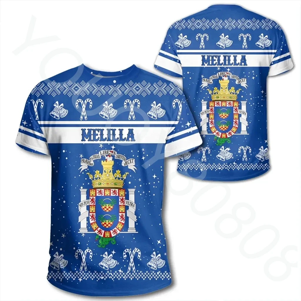 New Men's Casual T-Shirts African Region T-Shirts Printing Melilla T-Shirts Christmas Loose Street Style Men's and Women's Tops
New Men's Casual T-Shirts African Region T-Shirts Printing Melilla T-Shirts Christmas Loose Street Style Men's and Women's Tops