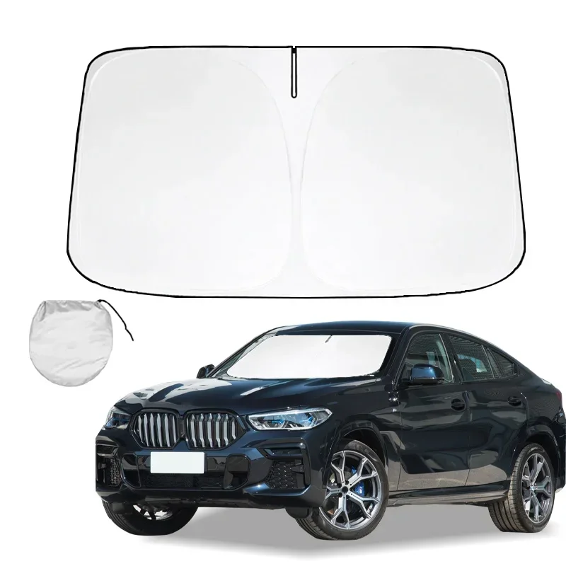 Car Windshield Sun Shade for BMW X6 2018-2021 2022 2023 2024 Reflector Sunshade Offers Protection for Car Interior Accessories
Car Windshield Sun Shade for BMW X6 2018-2021 2022 2023 2024 Reflector Sunshade Offers Protection for Car Interior Accessories