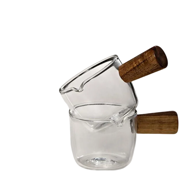 50/75/100ML Wooden Handle Glass Espresso Measuring Cup Single Mouth Milk Latte Jug Coffee Supplies Kitchen utensils Food scale
50/75/100ML Wooden Handle Glass Espresso Measuring Cup Single Mouth Milk Latte Jug Coffee Supplies Kitchen utensils Food scale
