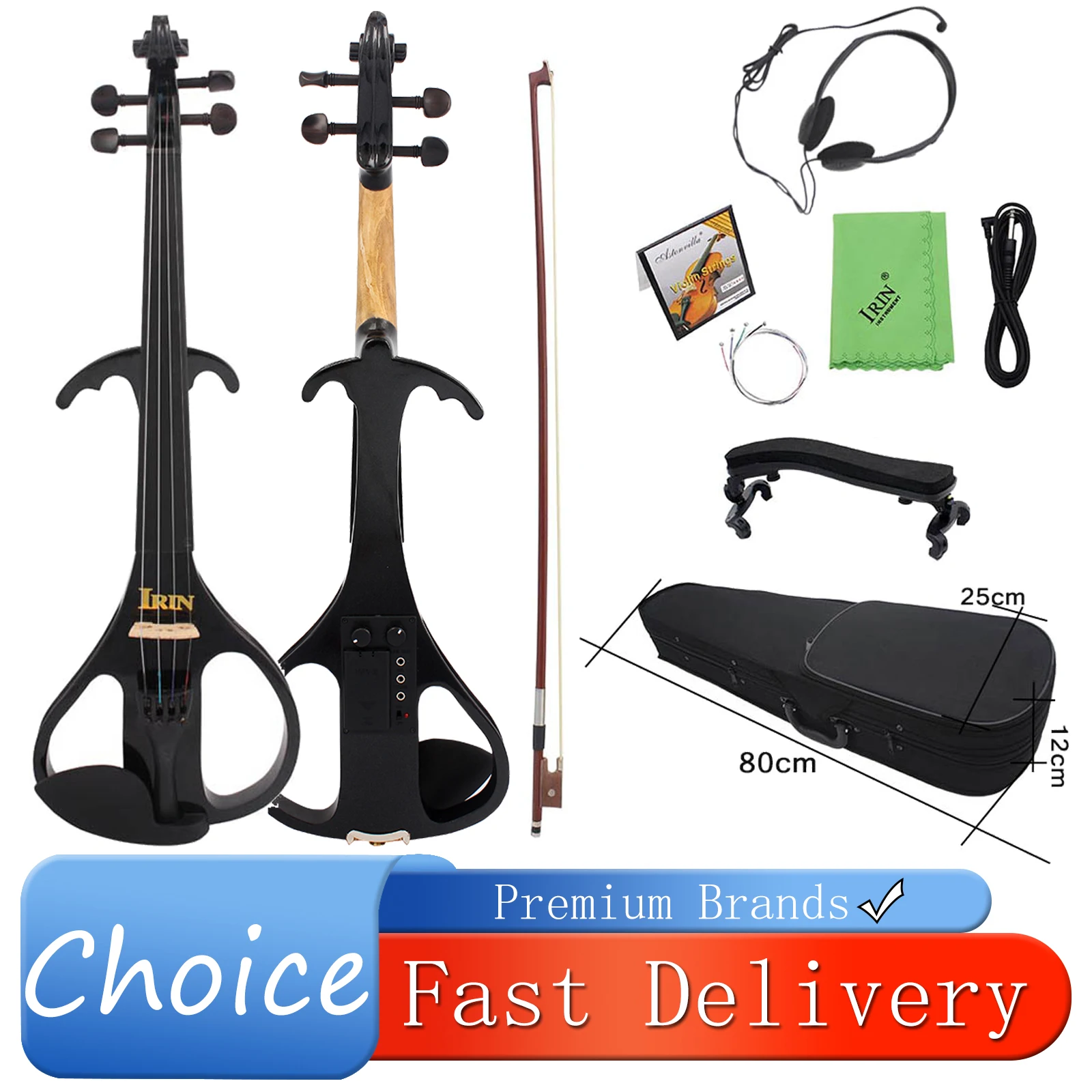 IRIN AU-02 Electric Violin Maple Body Built-in Pickup Headphone Jack Silent Practice Mode Tunable Professional Violin With Part
IRIN AU-02 Electric Violin Maple Body Built-in Pickup Headphone Jack Silent Practice Mode Tunable Professional Violin With Part