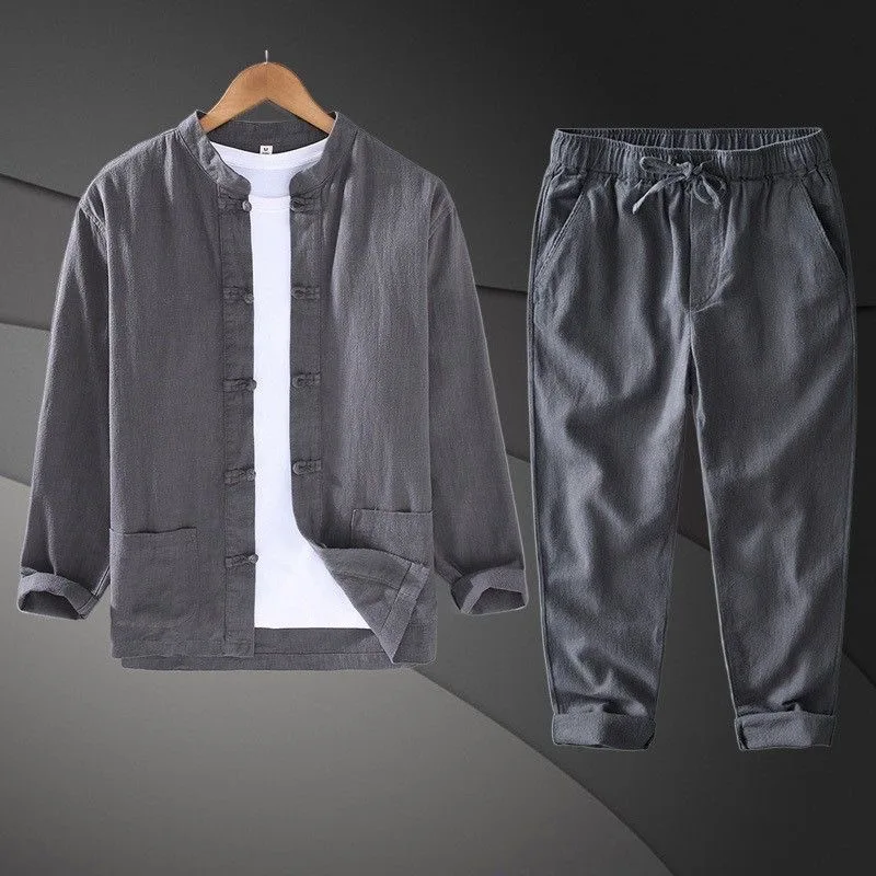 New 2026 Cotton Linen Chinese Style Long Sleeve Shirt Loose Fit Tai Chi Top Casual Sport Suit for Young Men Summer Shirt
New 2026 Cotton Linen Chinese Style Long Sleeve Shirt Loose Fit Tai Chi Top Casual Sport Suit for Young Men Summer Shirt