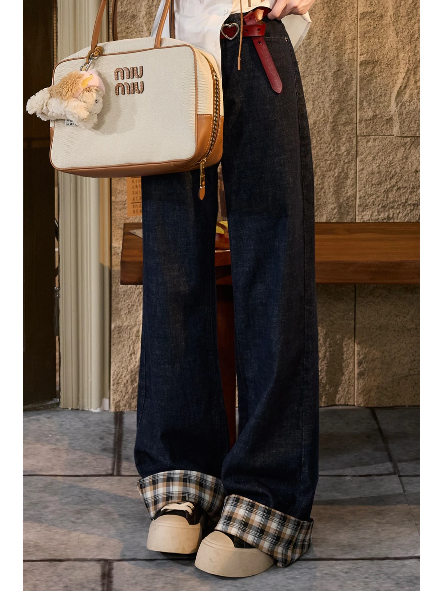 Джинсы TUNT осенне-зимние прямого кроя, зауженные, с отворотами, в клетку, повседневные, удобные, из хлопкового денима
Джинсы TUNT осенне-зимние прямого кроя, зауженные, с отворотами, в клетку, повседневные, удобные, из хлопкового денима