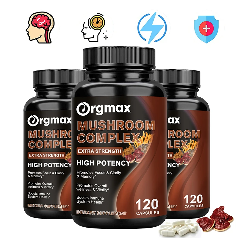 10 Mushrooms Blend Supplement - Lions Mane, Cordyceps-Natural Stress & Mood Support Brain, Memory & Focus, Immune
10 Mushrooms Blend Supplement - Lions Mane, Cordyceps-Natural Stress & Mood Support Brain, Memory & Focus, Immune