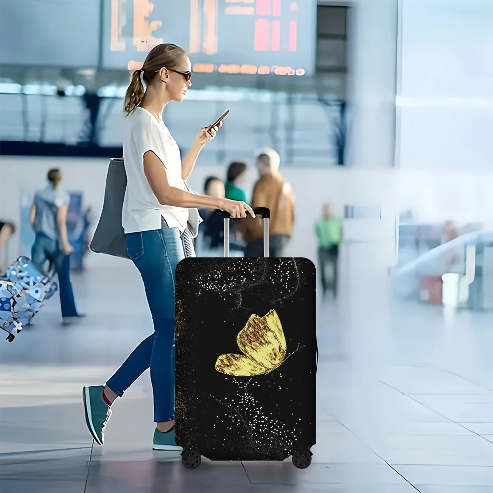 1-Piece Golden Butterfly Print luggage cover for luggage covers 18-32 Inch; Dust and Elastic Travel Accessories Designed with
1-Piece Golden Butterfly Print luggage cover for luggage covers 18-32 Inch; Dust and Elastic Travel Accessories Designed with