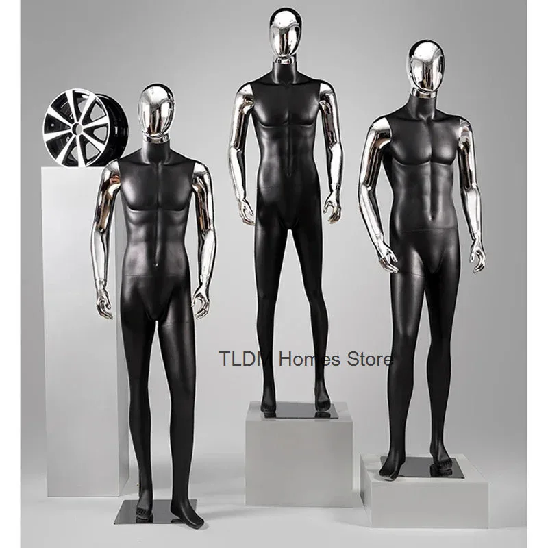 Full Body Silver Mannequins Light Luxury Mannequins for Display Windows Creative FRP Mannequins for Men's Clothing Store Modern
Full Body Silver Mannequins Light Luxury Mannequins for Display Windows Creative FRP Mannequins for Men's Clothing Store Modern