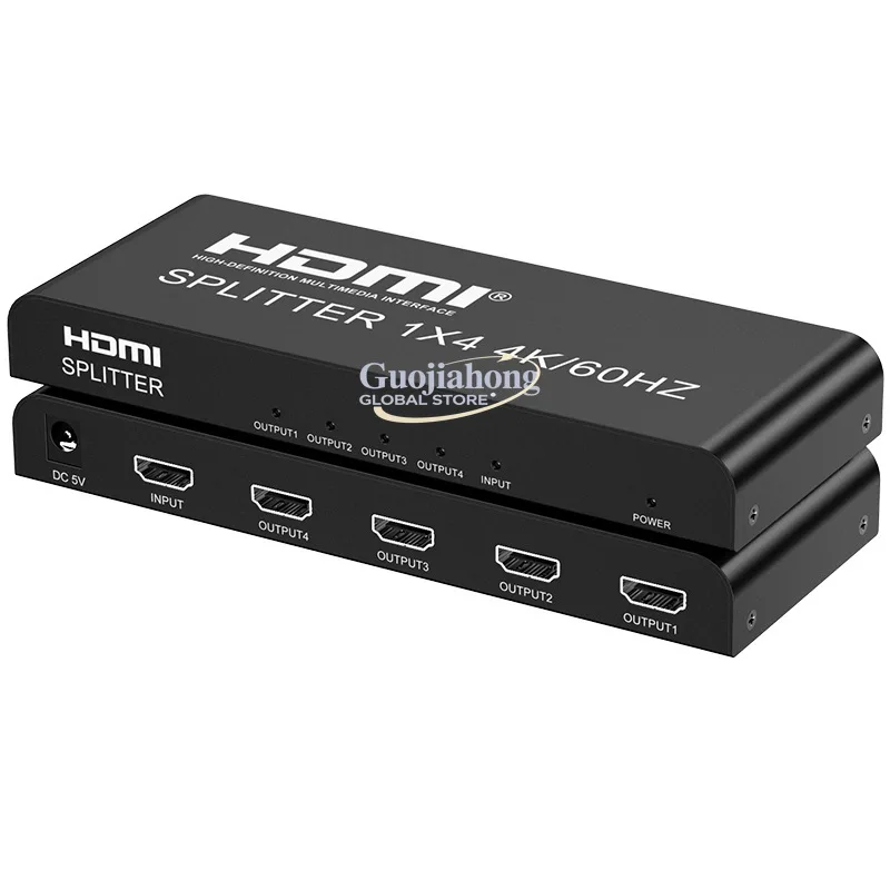 2.0v 4K60Hz high definition 1x4 splirrer, one-to-four simultaneous display
2.0v 4K60Hz high definition 1x4 splirrer, one-to-four simultaneous display