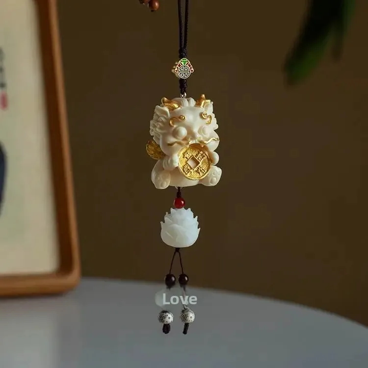 Natural Carving Ivory Fruit Car Pendant Inside The Car Cute Ornaments Hanging Safe Charm Persimmon Ruyi Pingan Lucky Car Pendant
Natural Carving Ivory Fruit Car Pendant Inside The Car Cute Ornaments Hanging Safe Charm Persimmon Ruyi Pingan Lucky Car Pendant