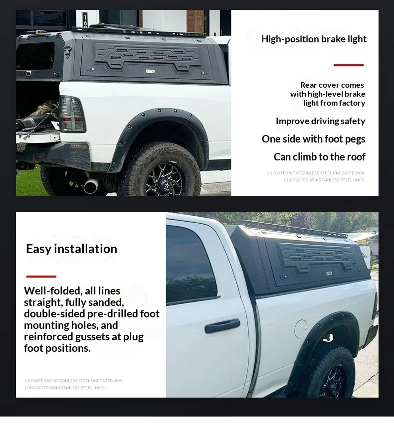 Quality Aluminum Alloy Pickup Hardtop Truck Canopy for Ford Ranger Raptor Camper Shell No Drill Installation Tonneau Cover
Quality Aluminum Alloy Pickup Hardtop Truck Canopy for Ford Ranger Raptor Camper Shell No Drill Installation Tonneau Cover