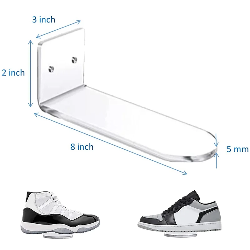 AB30-18 Pcs Clear Acrylic Floating Shelves For Wall Mount,Shoe Shelves,Floating Sneaker Display,Show Shelf,Wall Shoe Rack
AB30-18 Pcs Clear Acrylic Floating Shelves For Wall Mount,Shoe Shelves,Floating Sneaker Display,Show Shelf,Wall Shoe Rack