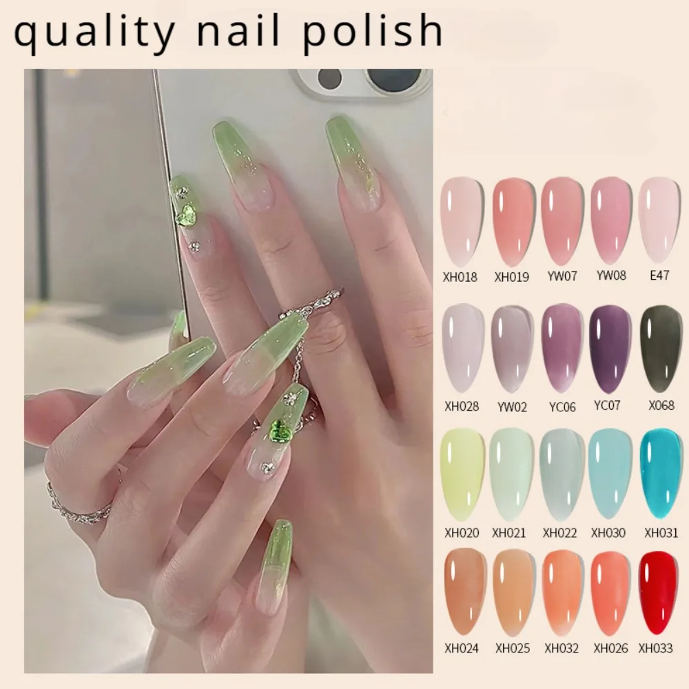 8 ML Stained Glass Gel Polish Jelly Clear Color Varnish Semi-permanent Nail Polish UV Gel Construction Quick Buildin Nail Art
8 ML Stained Glass Gel Polish Jelly Clear Color Varnish Semi-permanent Nail Polish UV Gel Construction Quick Buildin Nail Art