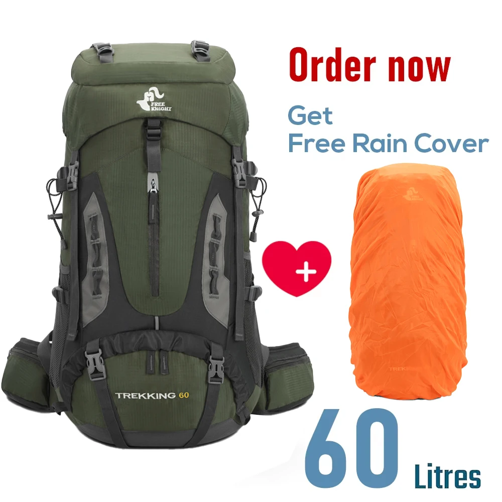 60L Camping Backpack Men's Travel Bag Climbing Rucksack Large Hiking Storage Pack Outdoor Mountaineering Sports Shoulder Bags
60L Camping Backpack Men's Travel Bag Climbing Rucksack Large Hiking Storage Pack Outdoor Mountaineering Sports Shoulder Bags