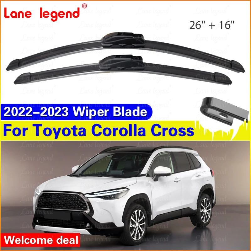Car Wiper Blade Front Window Windshield Wiper For Toyota Corolla Cross 2022 2023 26"+16" LHD Car Accessories
Car Wiper Blade Front Window Windshield Wiper For Toyota Corolla Cross 2022 2023 26"+16" LHD Car Accessories
