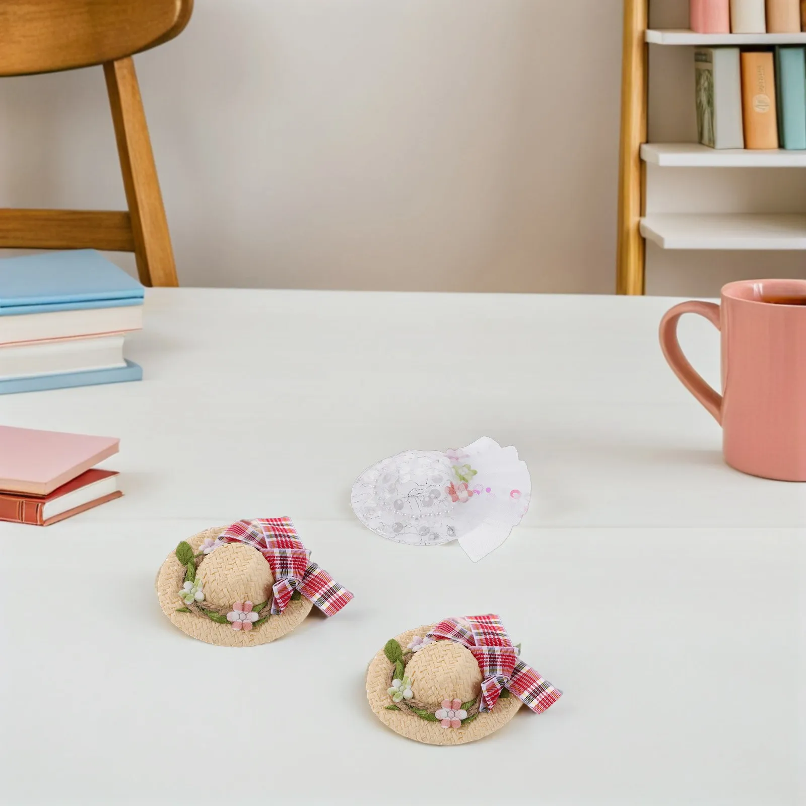 10Pcs Mini Straw Hats Handcrafted Lace Flower Bow Tiny Sombrero Small Cowgirl Accessories for DIY Christmas Ornaments Party
10Pcs Mini Straw Hats Handcrafted Lace Flower Bow Tiny Sombrero Small Cowgirl Accessories for DIY Christmas Ornaments Party