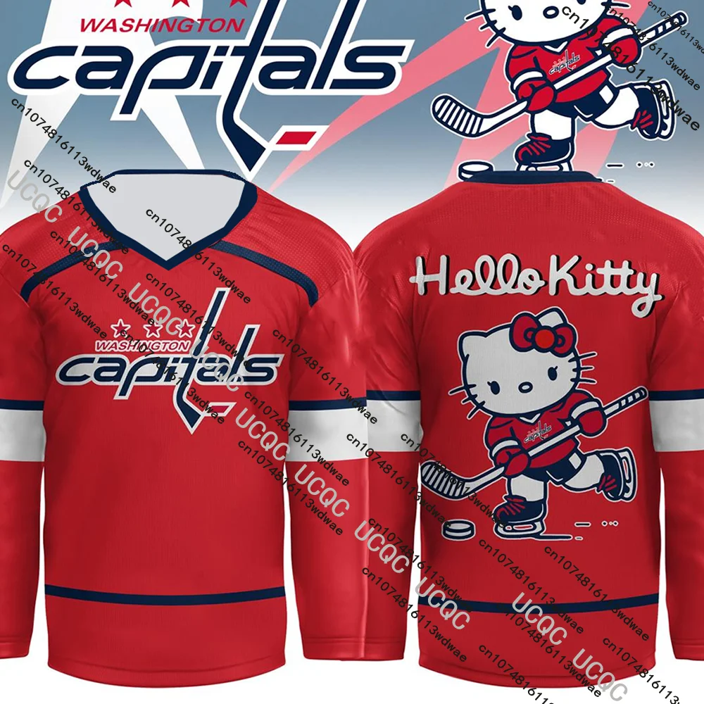 Новая рождественская тематическая мужская футболка Hello Kitty с шайбой Вашингтон, спортивный трикотаж для отдыха и тренировок, винтажный праздничный мужской подарок на Рождество
Новая рождественская тематическая мужская футболка Hello Kitty с шайбой Вашингтон, спортивный трикотаж для отдыха и тренировок, винтажный праздничный мужской подарок на Рождество