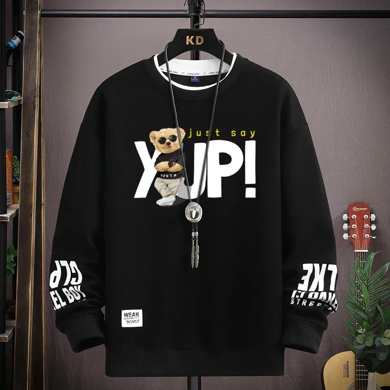 Свитшот мужской с длинным рукавом и круглым вырезом, в стиле Харадзюку
Свитшот мужской с длинным рукавом и круглым вырезом, в стиле Харадзюку