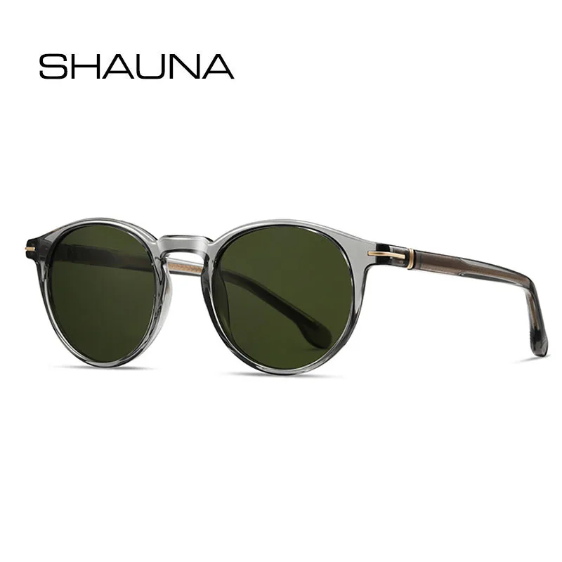 SHAUNA Vintage TR90 Round Sunglasses TAC Polarized Sun Glasses
SHAUNA Vintage TR90 Round Sunglasses TAC Polarized Sun Glasses